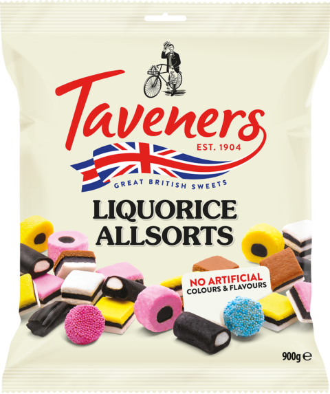 Liquorice Allsorts 900 g Taverners
